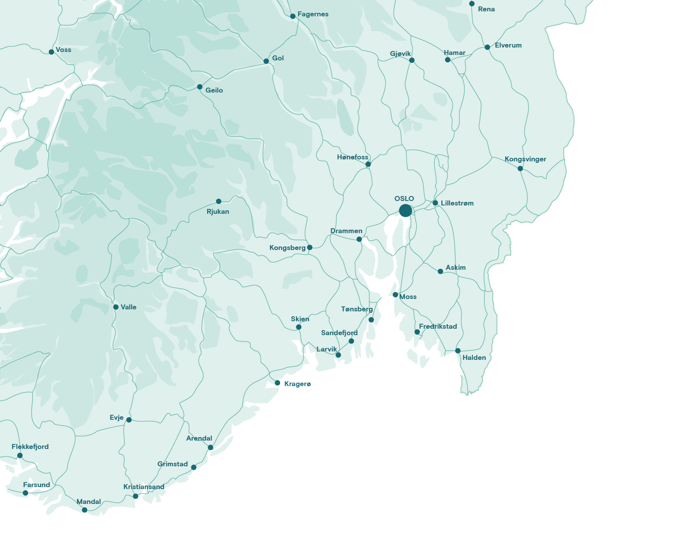 Oversikt biogassprosjekter Oslofjordregionen